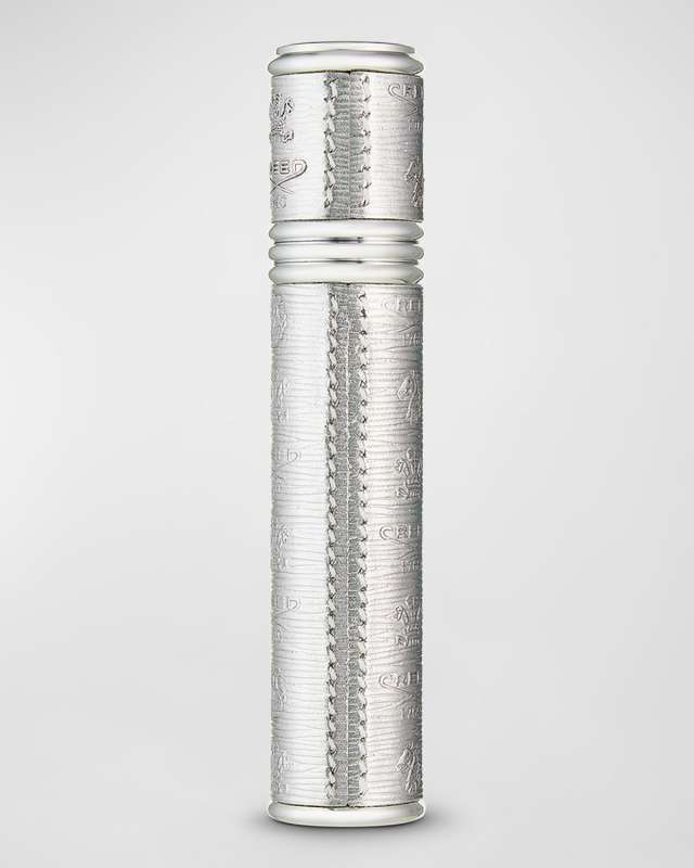 Empty Silver Refillable Pocket Spray Case, 0.33 oz.